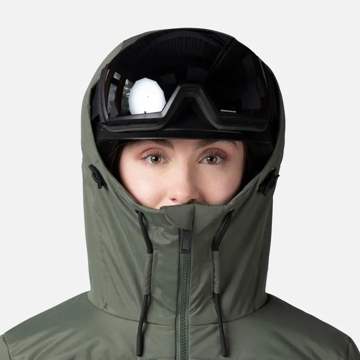 Women Women039s Puffy Ski Parka Ebonygreen Rossignol Ski and Snowboard Jackets