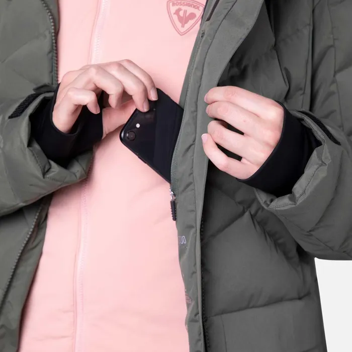 Women Women039s Puffy Ski Parka Ebonygreen Rossignol Ski and Snowboard Jackets