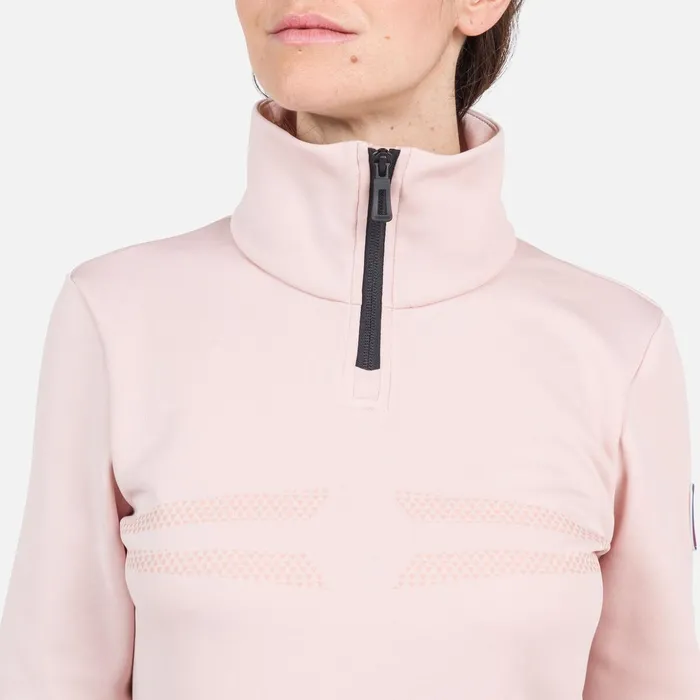Women Women039s Resort HalfZip Top Powderpink337 Rossignol Baselayers