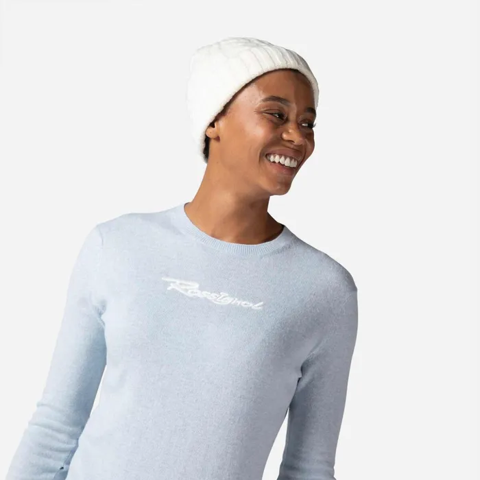 Women Women039s Signature Knit Sweater Glacier Rossignol Sweatshirts and Pullovers