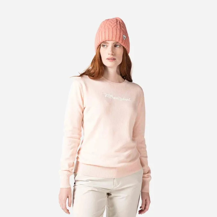 Women Women039s Signature Knit Sweater Powderpink337 Rossignol Sweatshirts and Pullovers