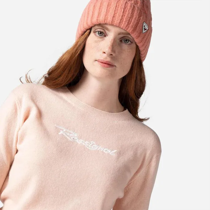 Women Women039s Signature Knit Sweater Powderpink337 Rossignol Sweatshirts and Pullovers