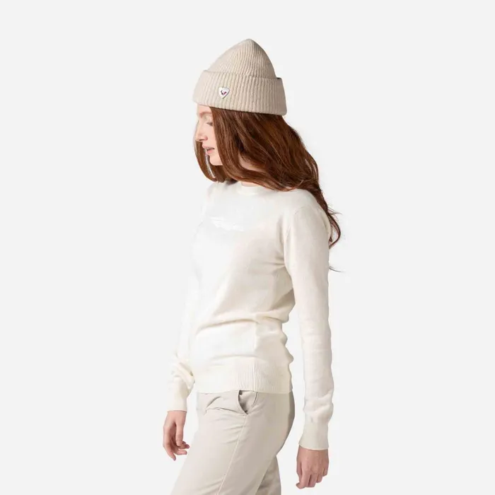 Women Women039s Signature Knit Sweater White100 Rossignol Sweatshirts and Pullovers
