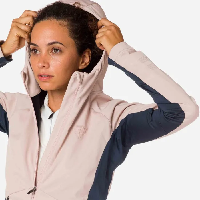 Women Women039s Softshell Hooded Jacket Powderpink337 Rossignol Ski and Snowboard Jackets