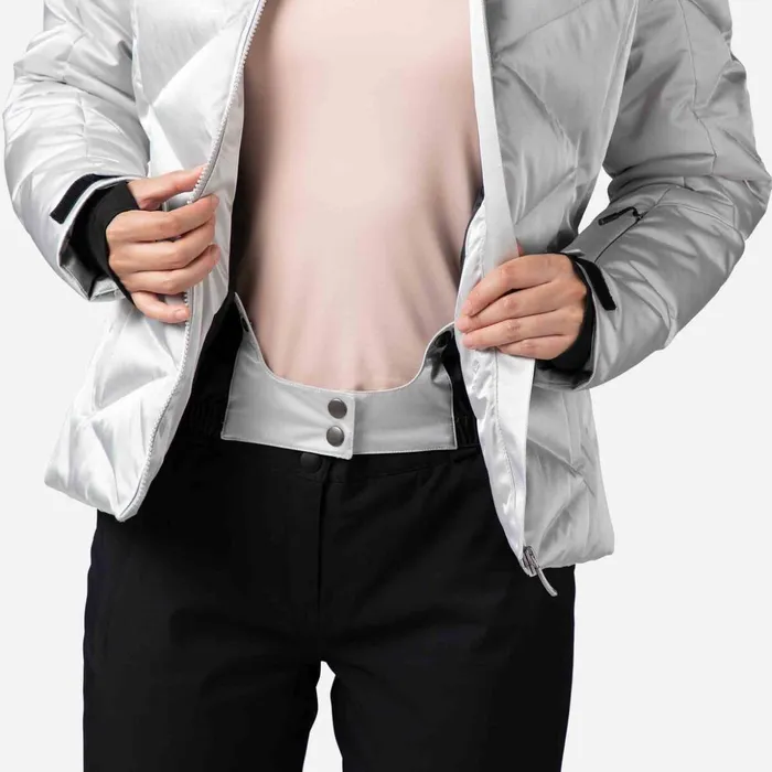 Women Women039s Staci Metallic Ski Jacket Silver290 Rossignol Ski and Snowboard Jackets