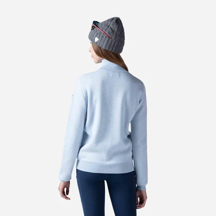 Women Women039s Victoire Turtleneck Knit Sweater Glacier Rossignol Sweatshirts and Pullovers