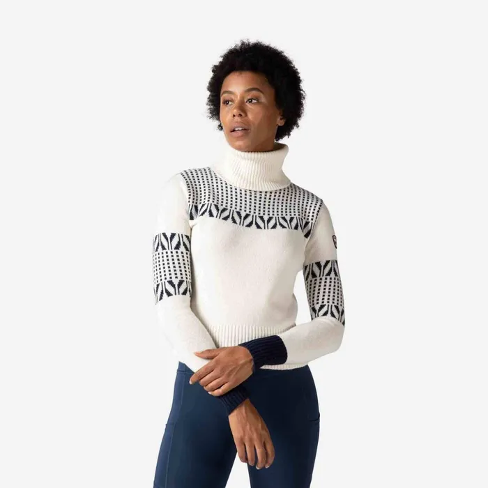 Women Women039s Vintage Turtleneck Knit Sweater White100 Rossignol Sweatshirts and Pullovers Women Women039s Vintage Turtleneck Knit Sweater White100 Rossignol Sweatshirts and Pullovers
